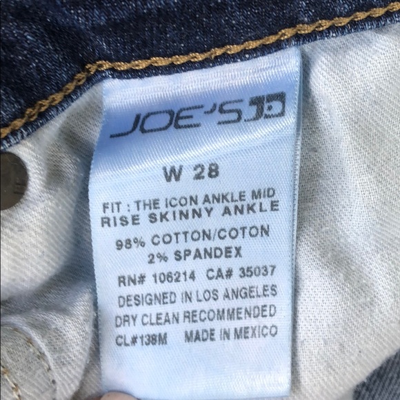 Joe’s jeans the icon ankle mid rise skinny ankle - Picture 5 of 5